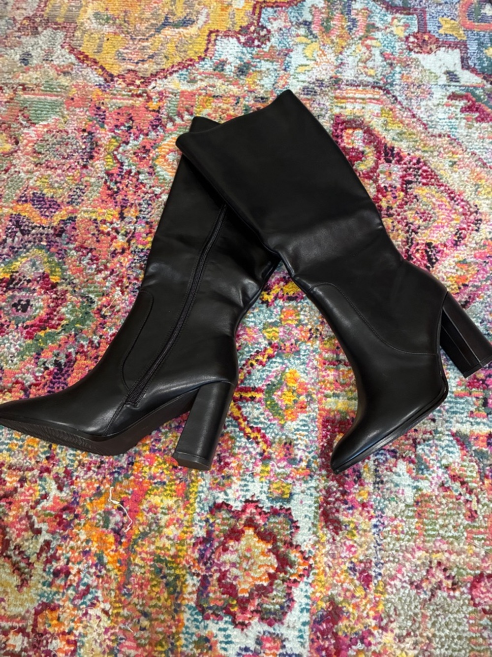NWOT Tall Black Boots